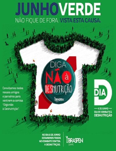 06 de Junho dia de combate à Desnutrição BRASPEN nutrição t4h